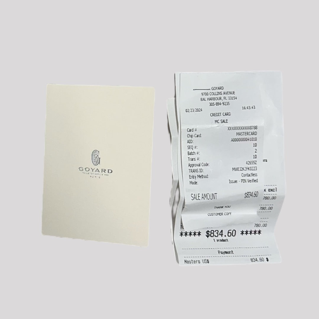 Goyard St. Pierre Black Goyardine Canvas and Vauzelles Calfskin Wallet