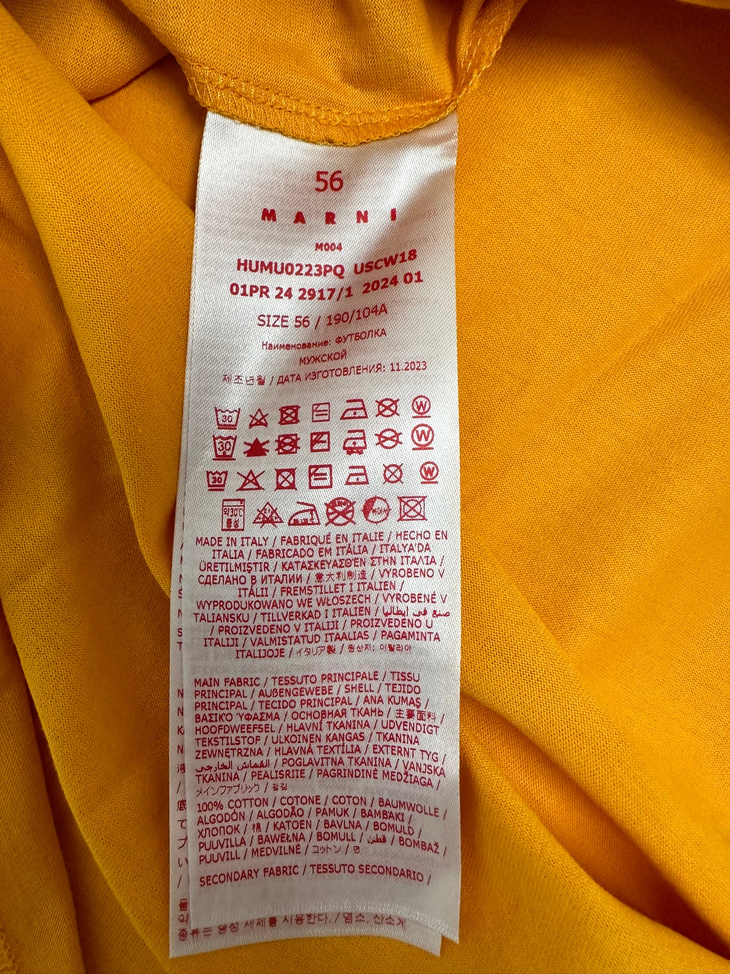 Marni Dripping Flower Logo Printed T-Shirt