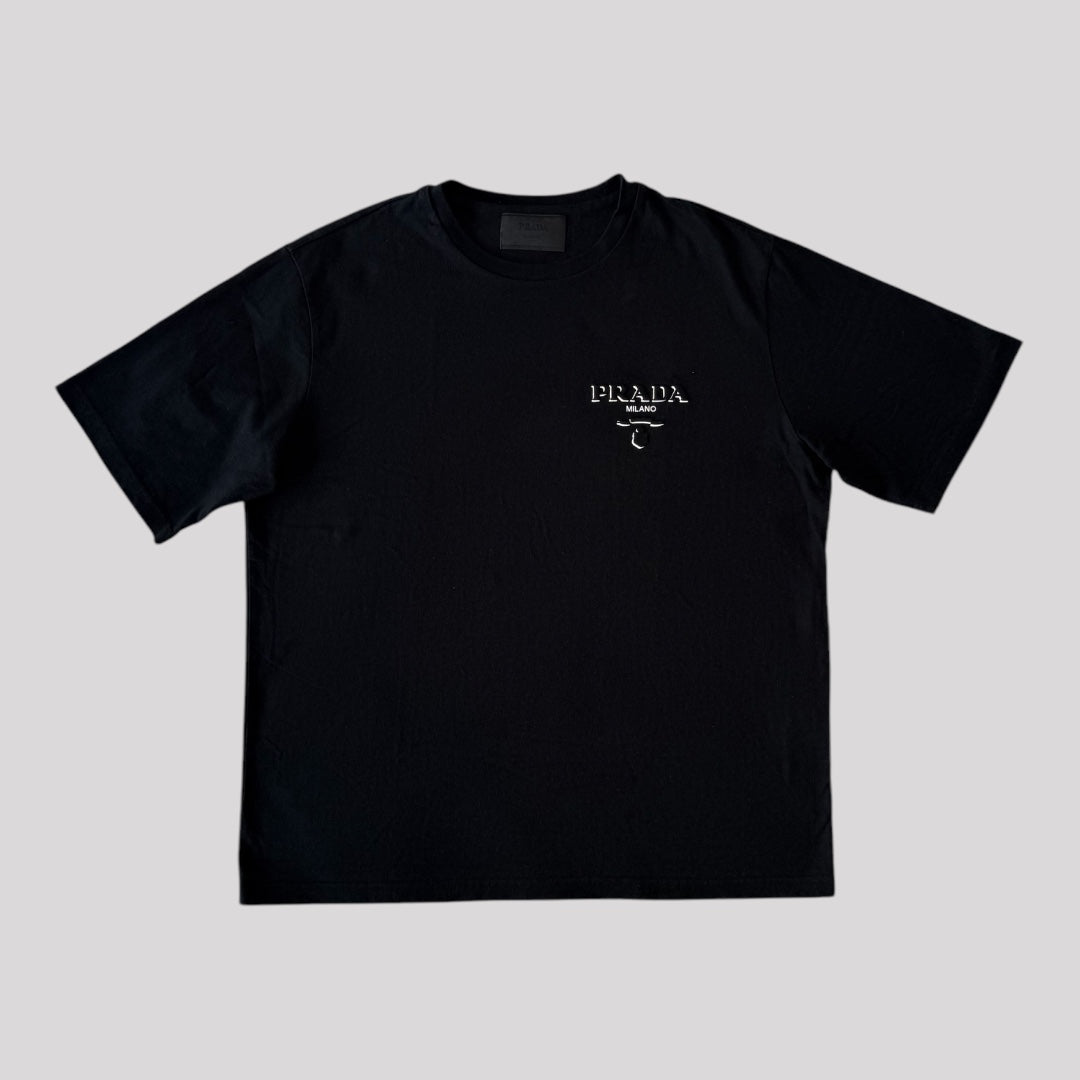 Prada Logo Printed Crewneck T-Shirt