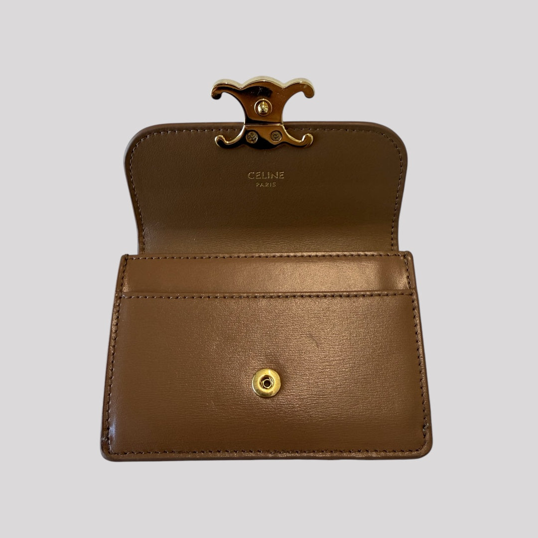 Celine Small Flap Wallet Triomphe