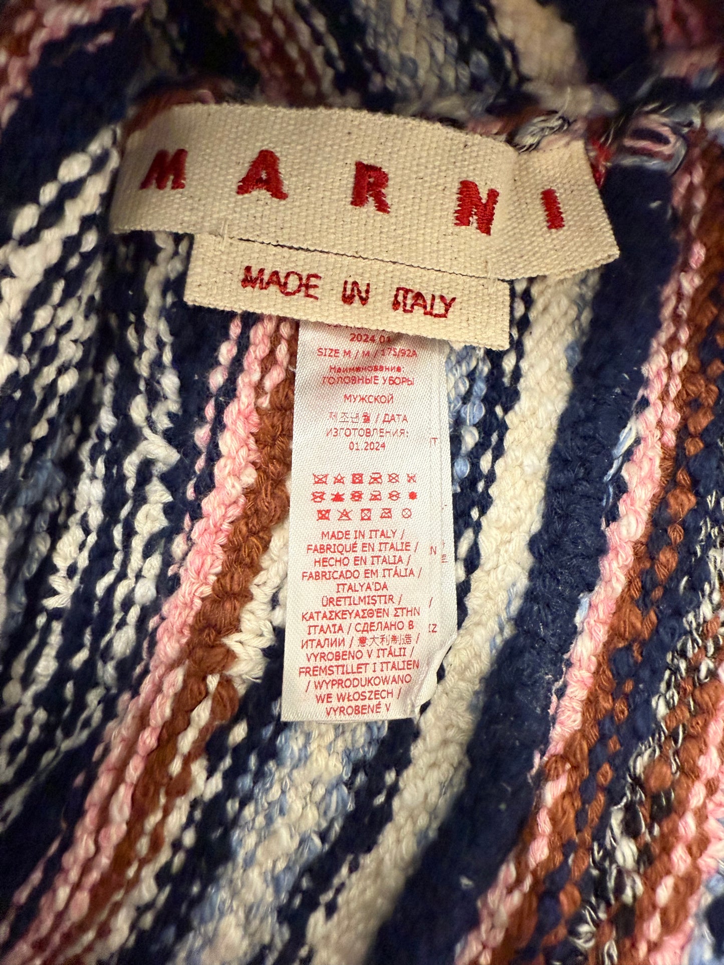 Marni Multicolor Embroidered Bucket Hat