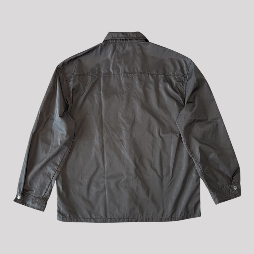Prada Re-Nylon Triangle Logo Shirt Jacket