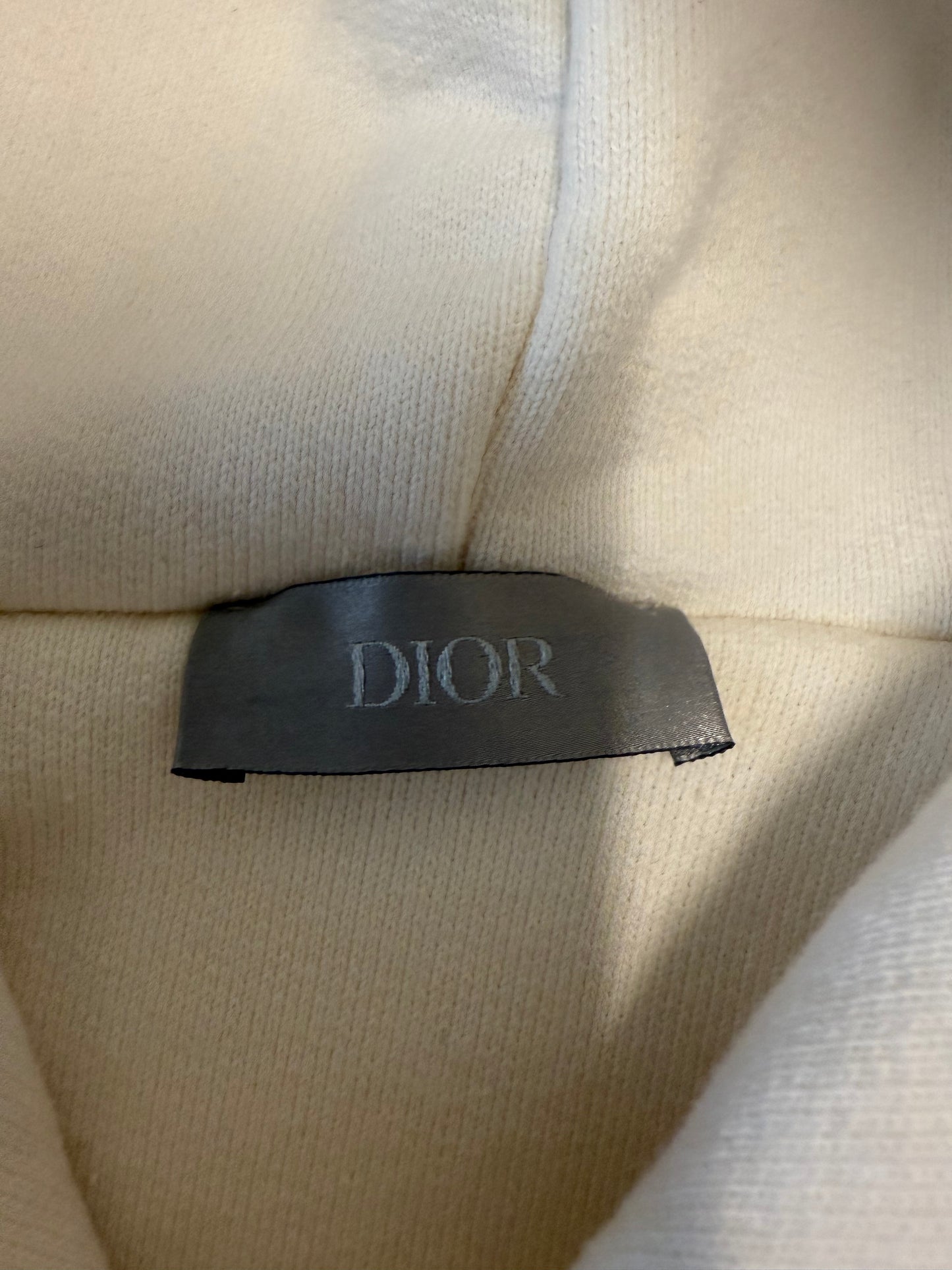 Dior Christian Dior Couture Distressed Hooded Lined Boxy Hoodie Sample