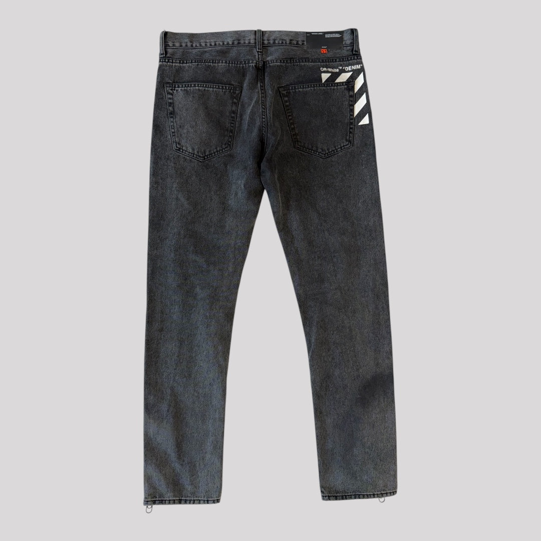 Off-White Diag PKT Skinny Zipper Jeans