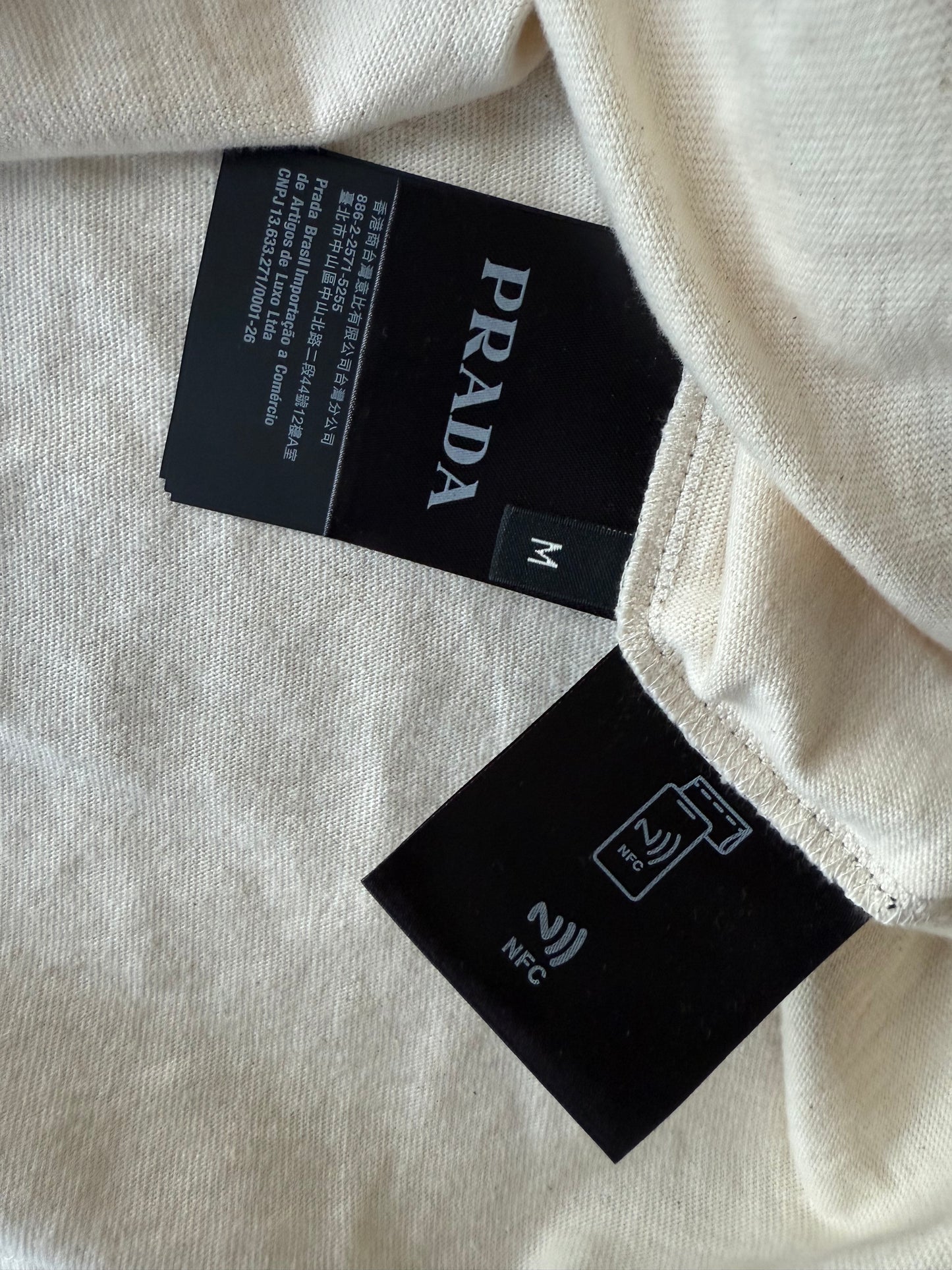 Prada Triangle Logo Crewneck T-Shirt