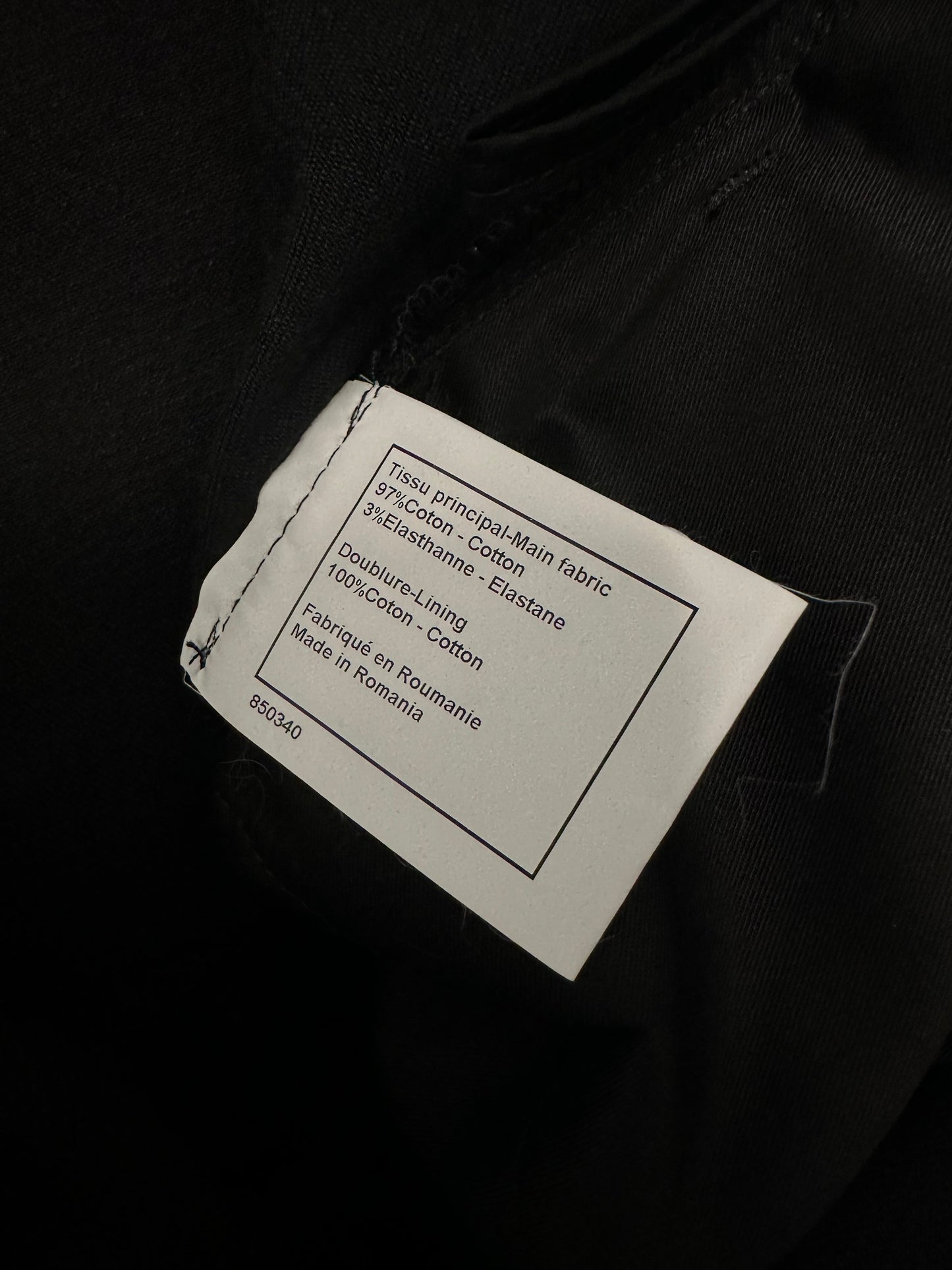 Chanel Employee CC Logo Button Straight Leg Jeans