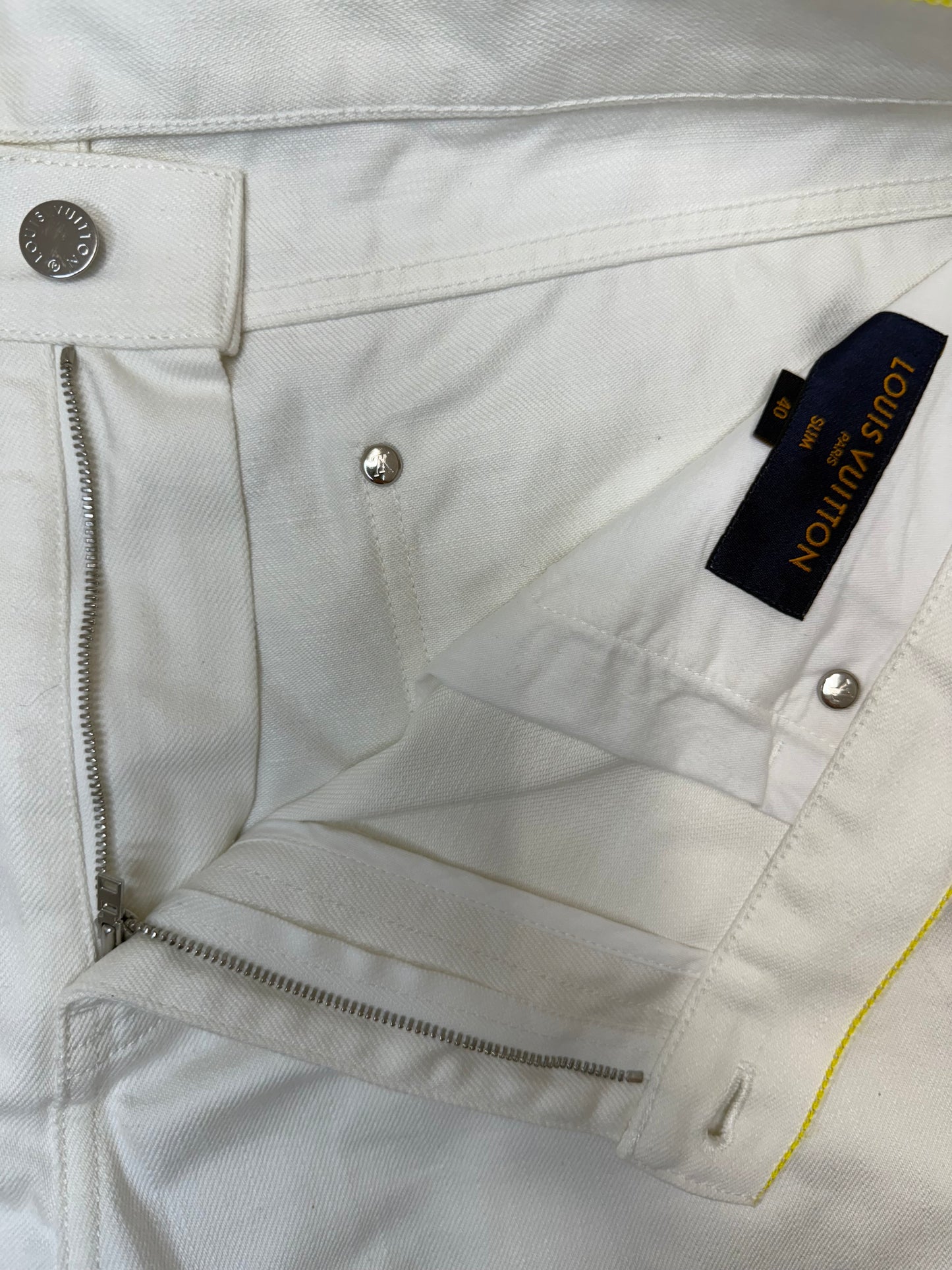 Louis Vuitton Space Badge Denim Pants
