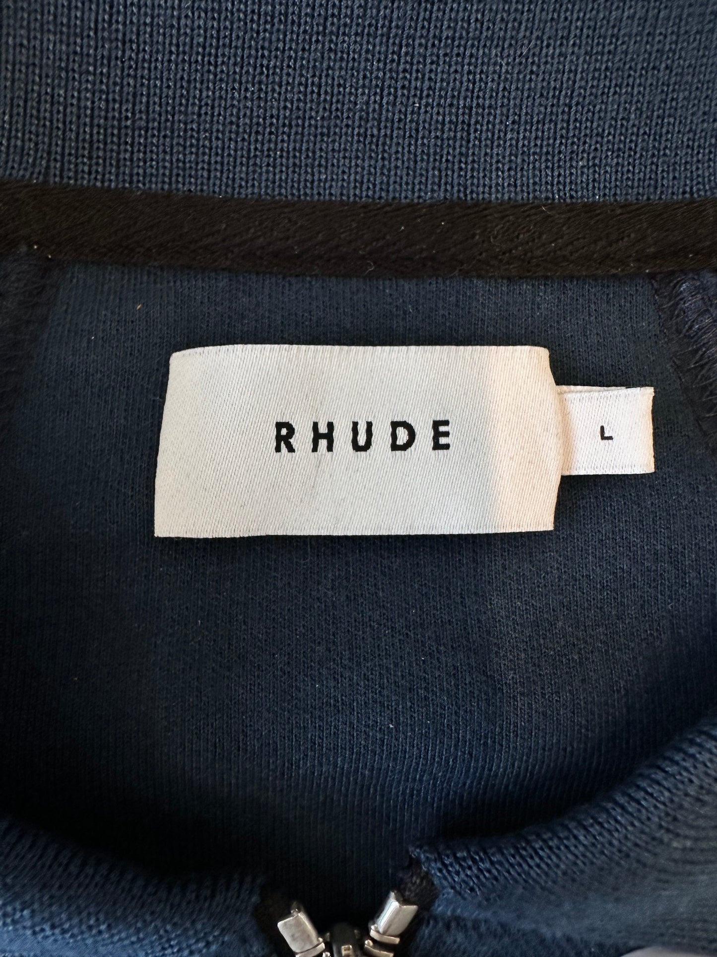 Rhude Crepe Polo Track Jacket