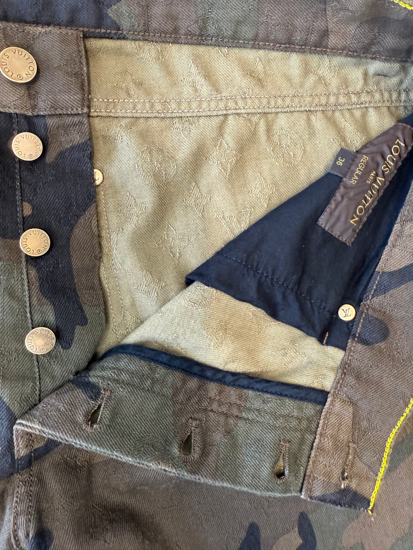 Louis Vuitton x Supreme Jacquard Monogram Denim 5-Pocket Jeans