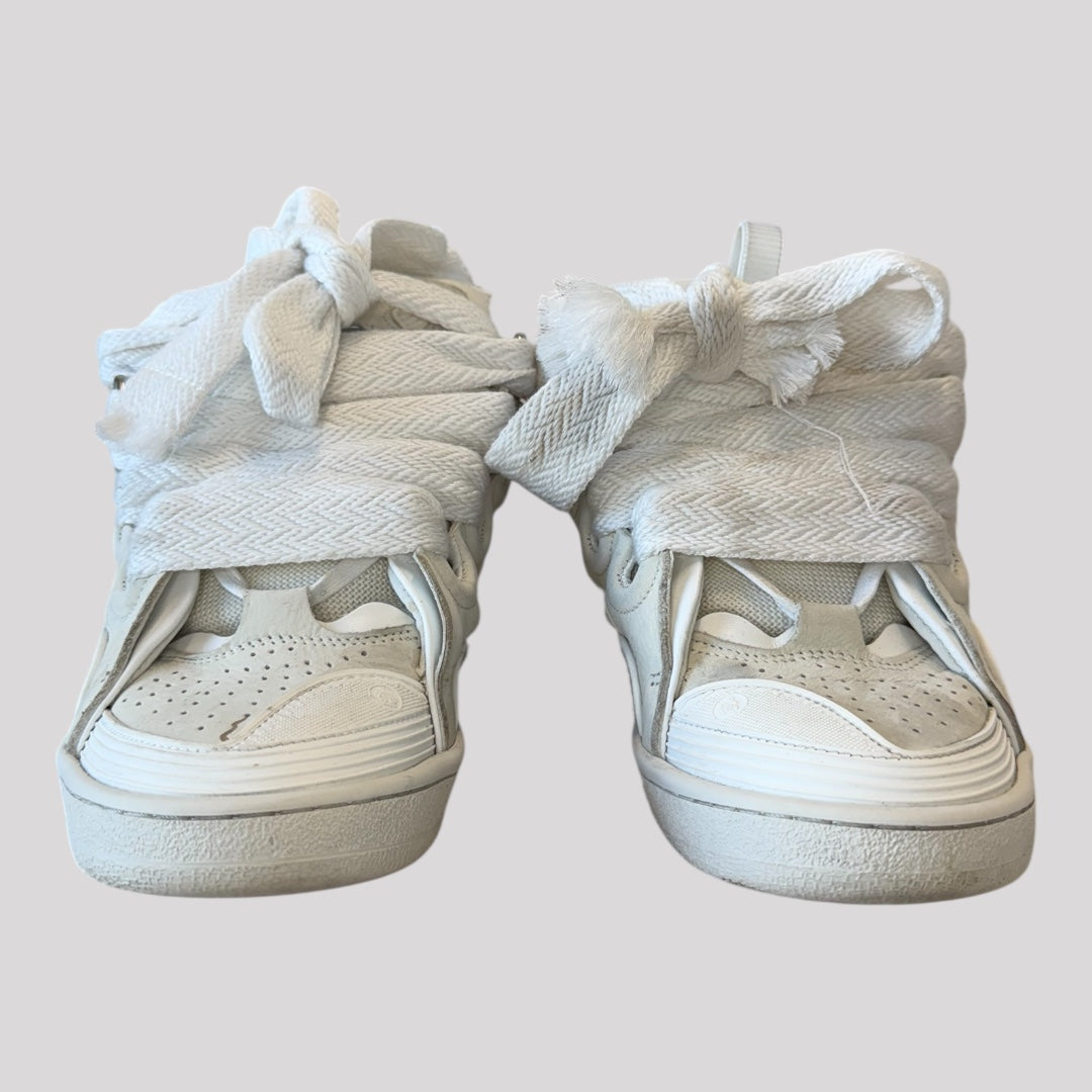 Lanvin Leather Curb Sneakers