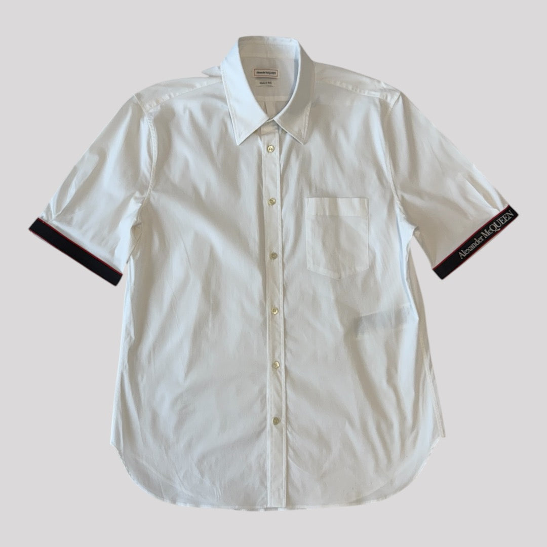 Alexander McQueen Logo Tape Short-sleeve Shirt