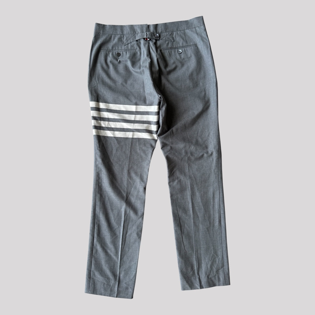 Thom browne Gray 4 Bar Trousers