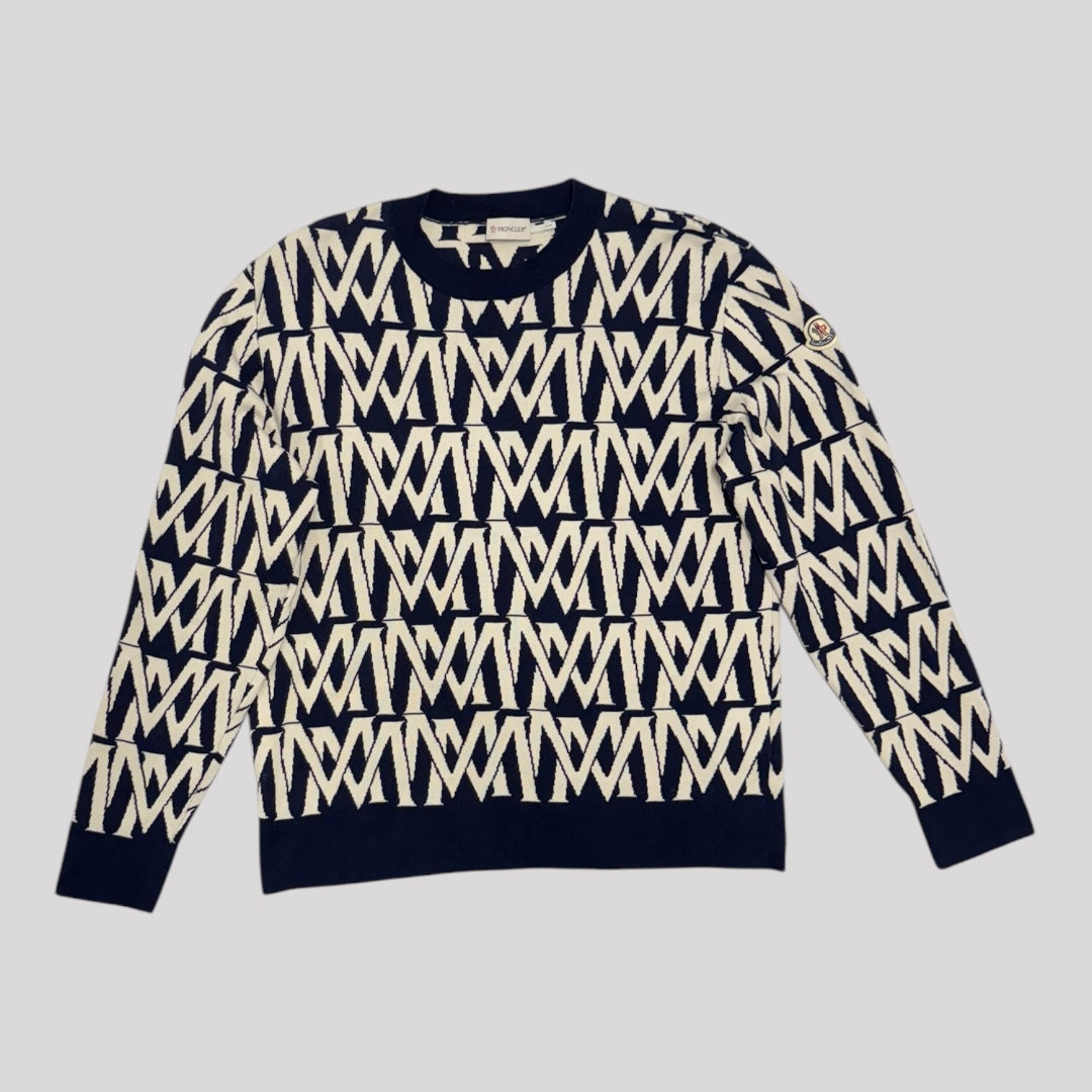 Moncler Monogram-Jacquard Jumper