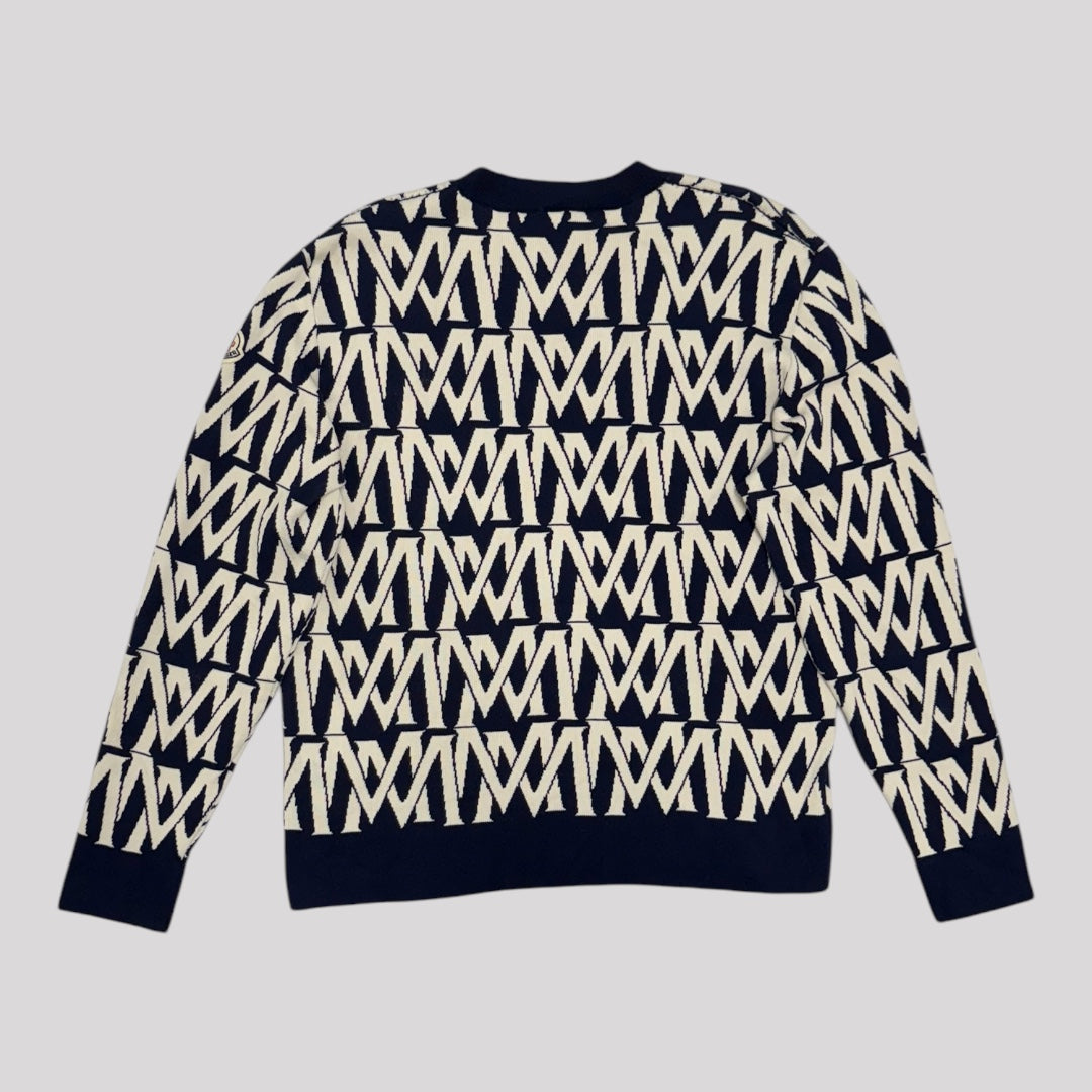 Moncler Monogram-Jacquard Jumper