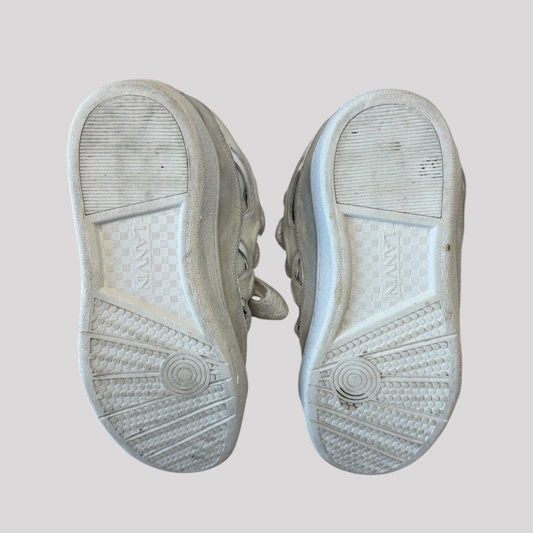 Lanvin Leather Curb Sneakers