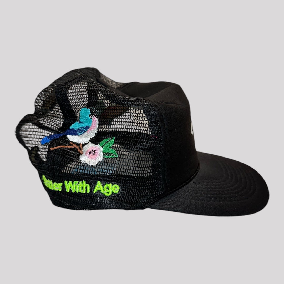 Better With Age Embroidered Birds Baseball Cap