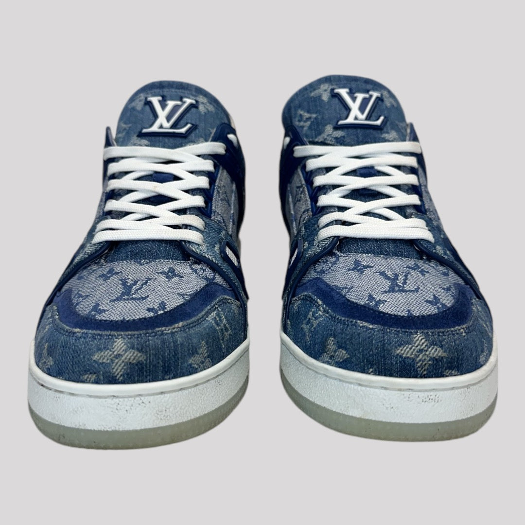 Louis Vuitton Denim Monogram Trainer Sneaker