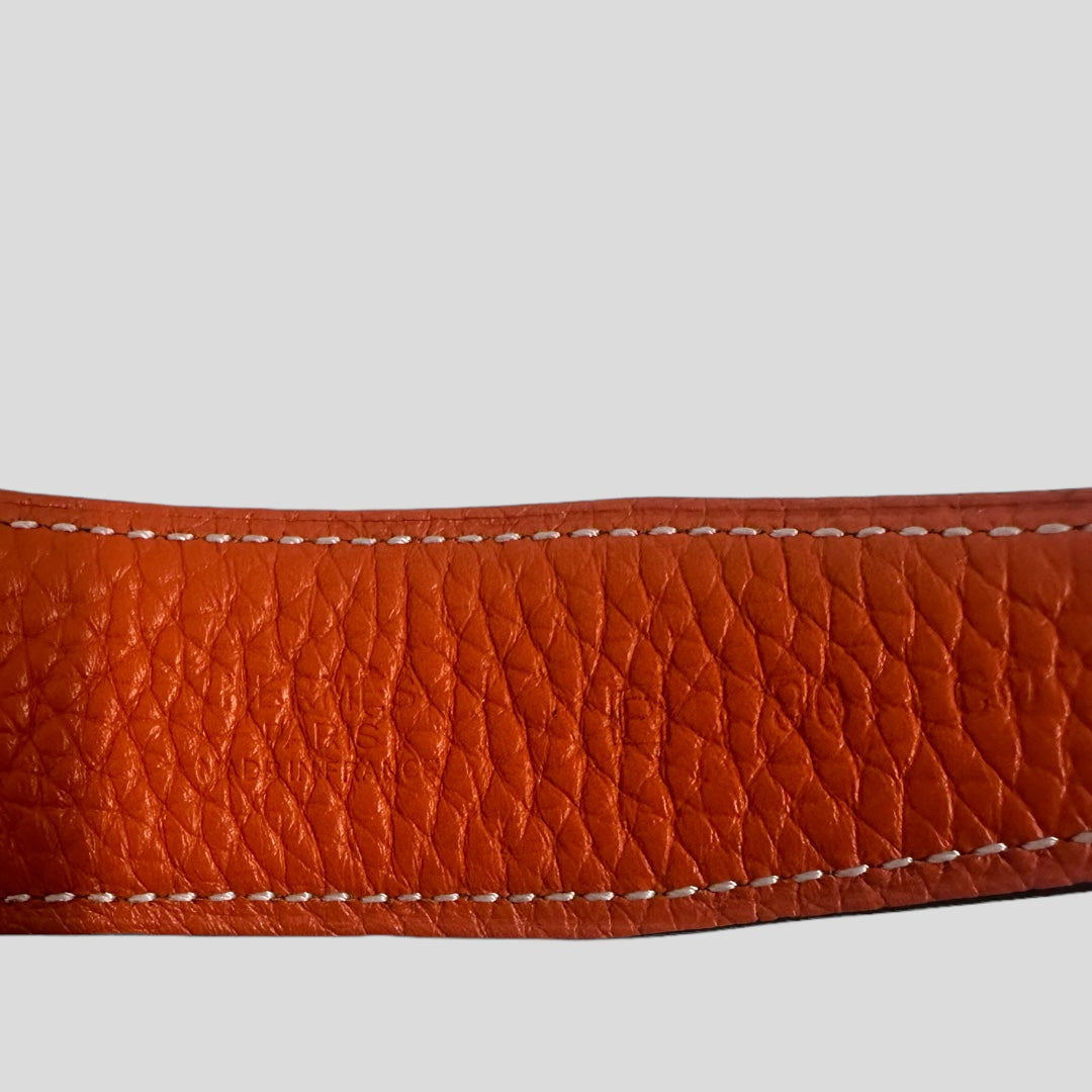 Hermes Constance 18K H Buckle Reversible Calf Leather Belt 32mm