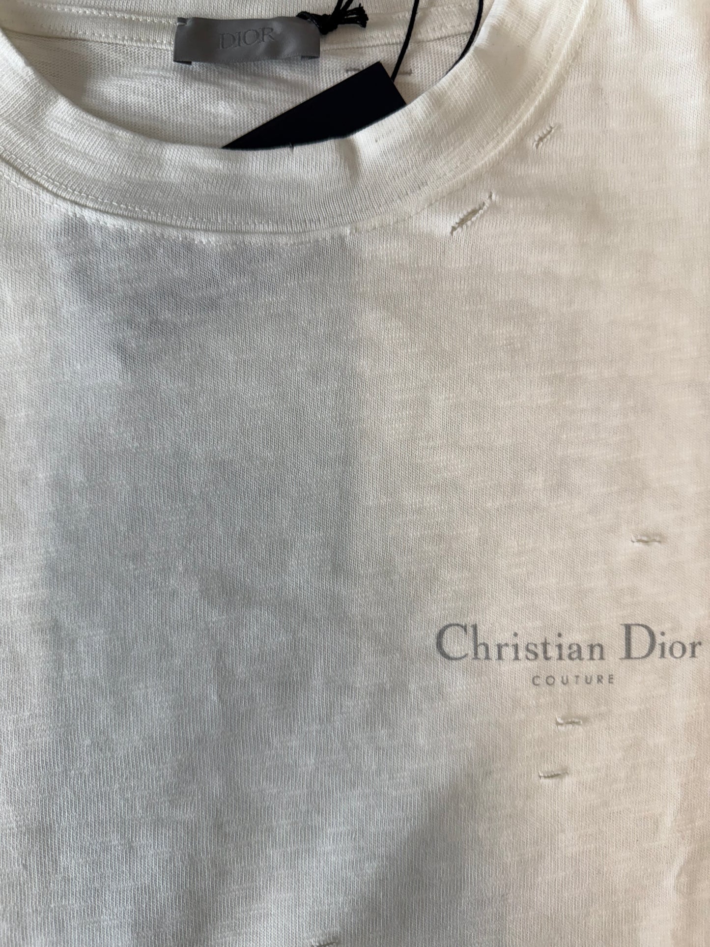 Christian Dior Couture Distressed Effect T-Shirt