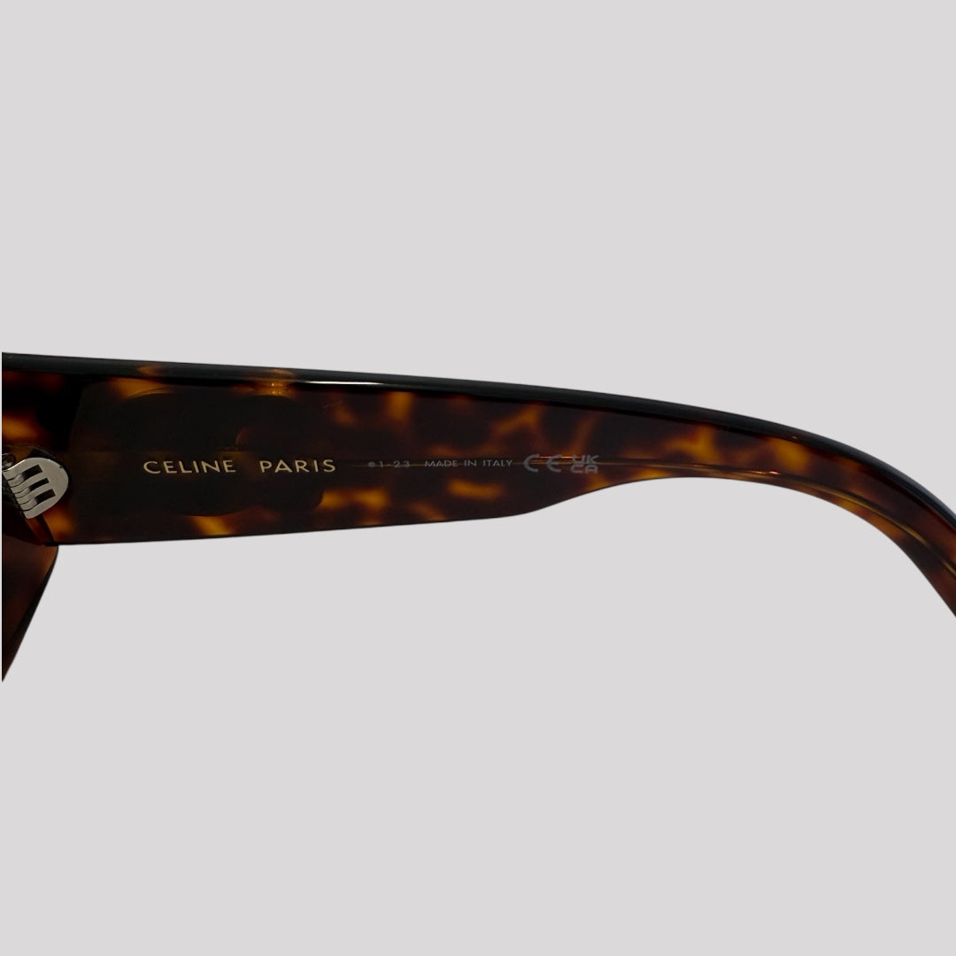 Celine Triomphe Havana Gold Sunglasses