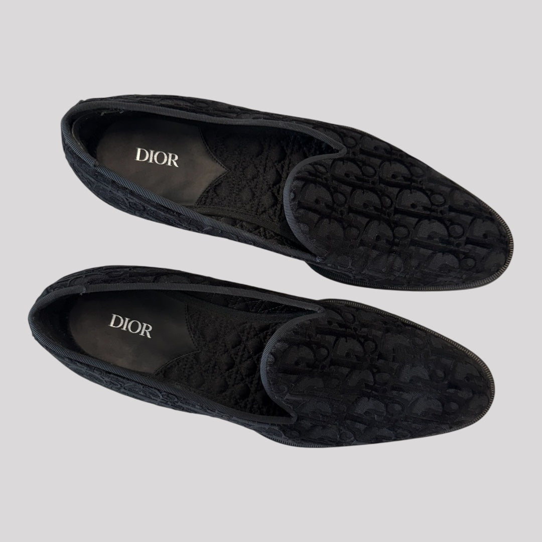 Dior Timeless Oblique Velvet Loafer