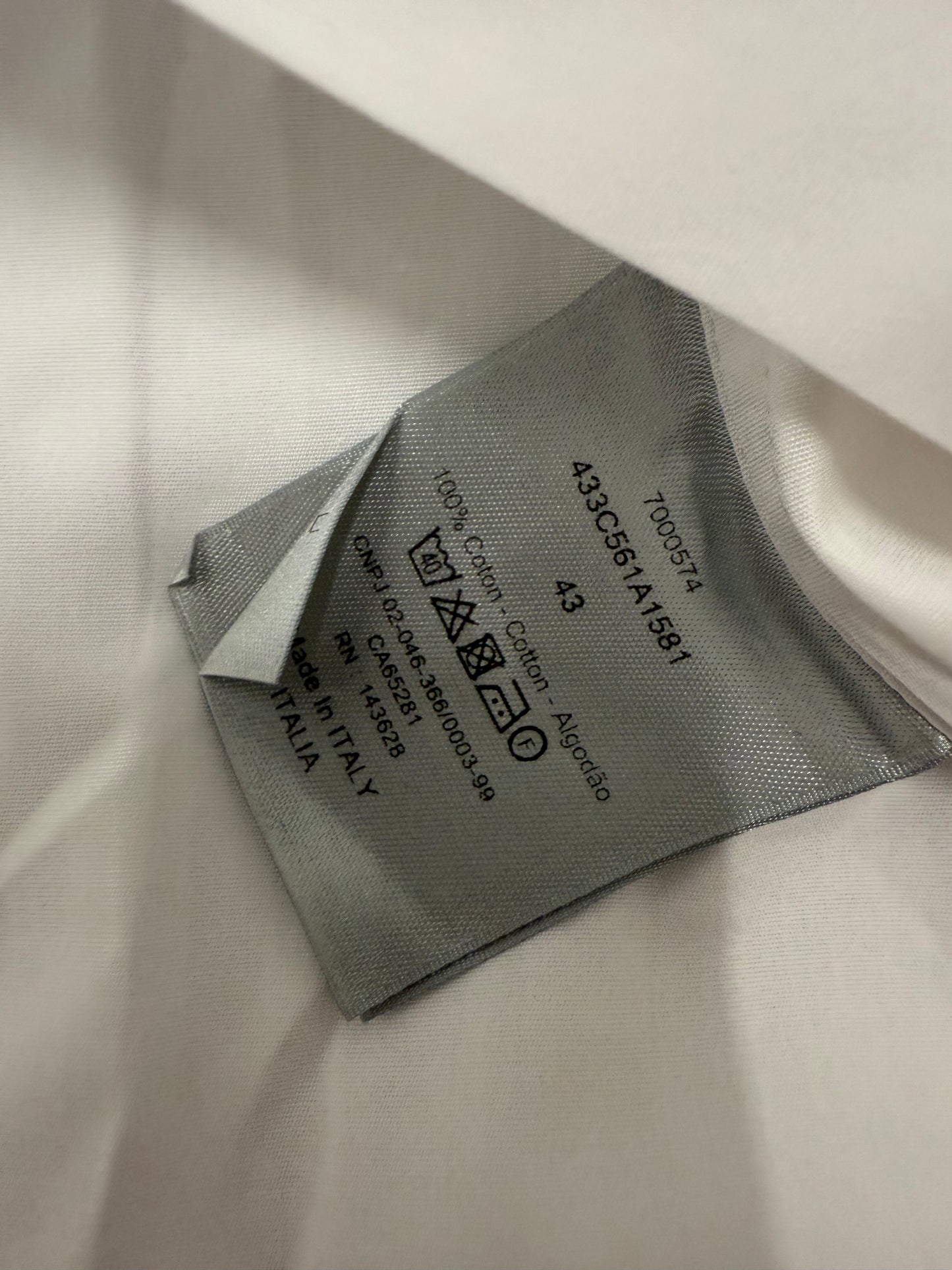 Dior Poplin Shirt With Snaps