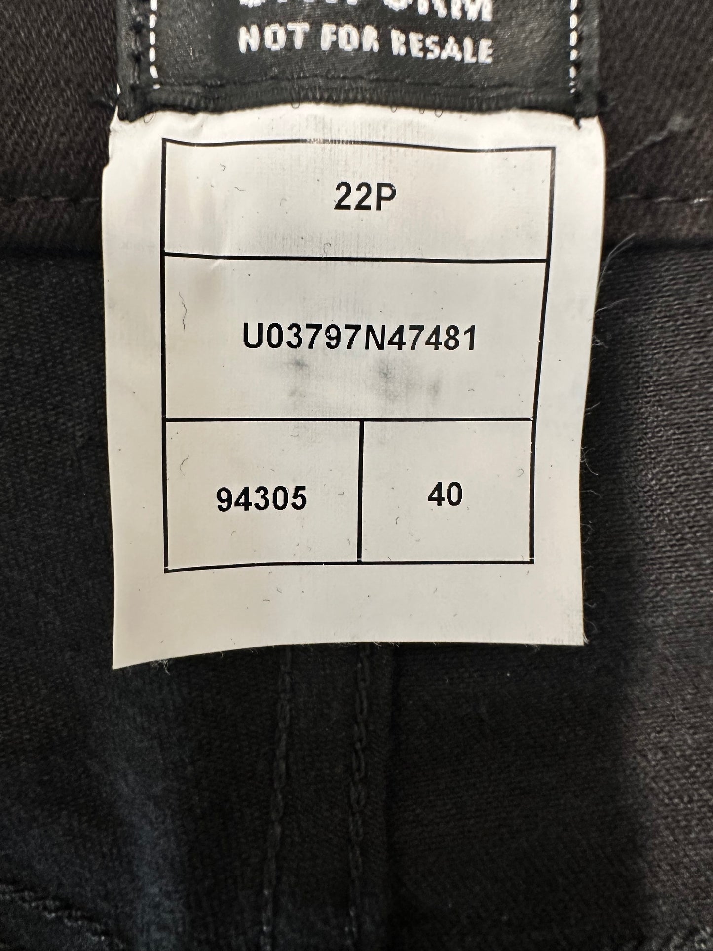 Chanel Employee CC Logo Button Straight Leg Jeans