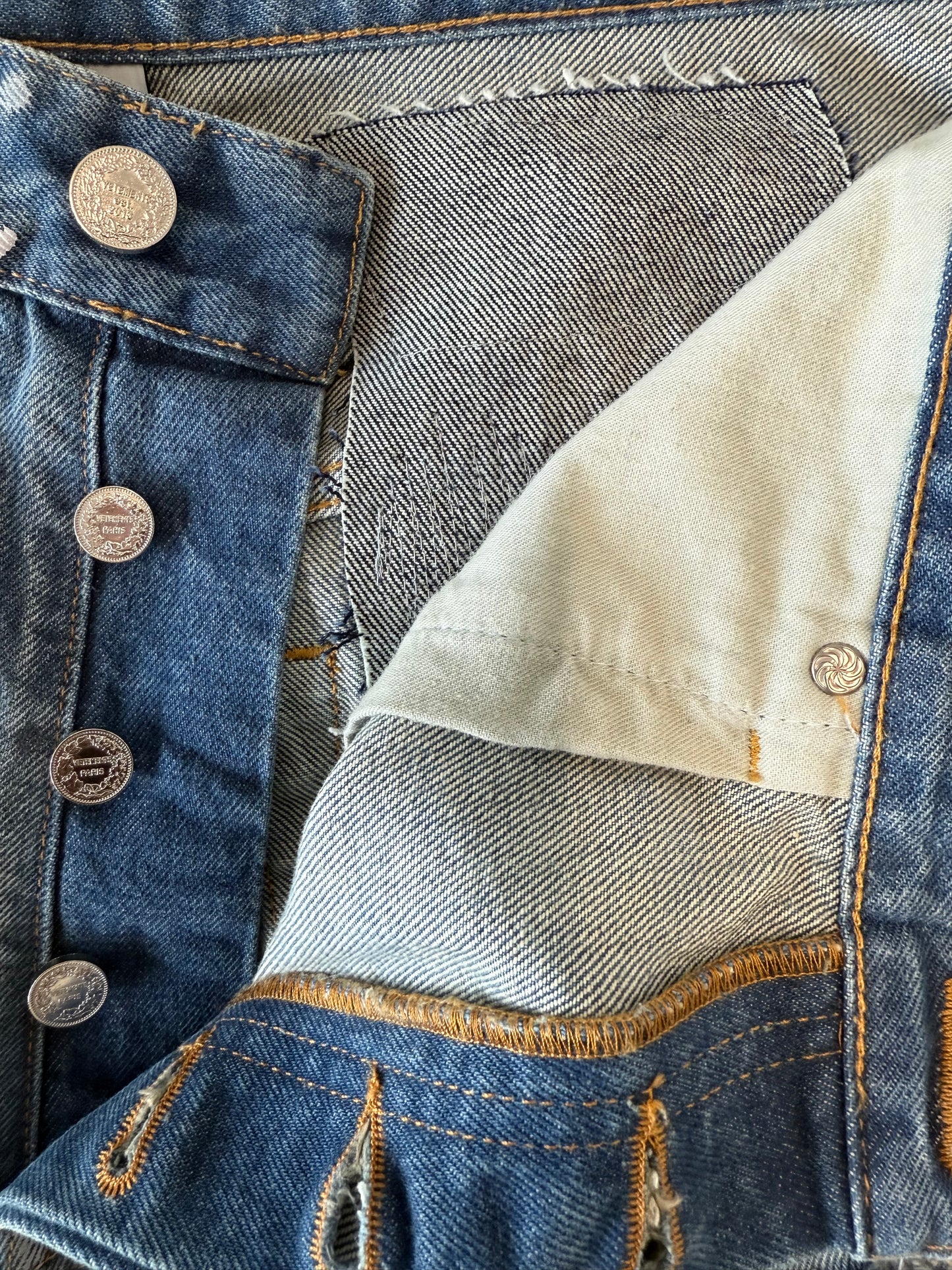 Vetements Trashed Big Shape Jeans
