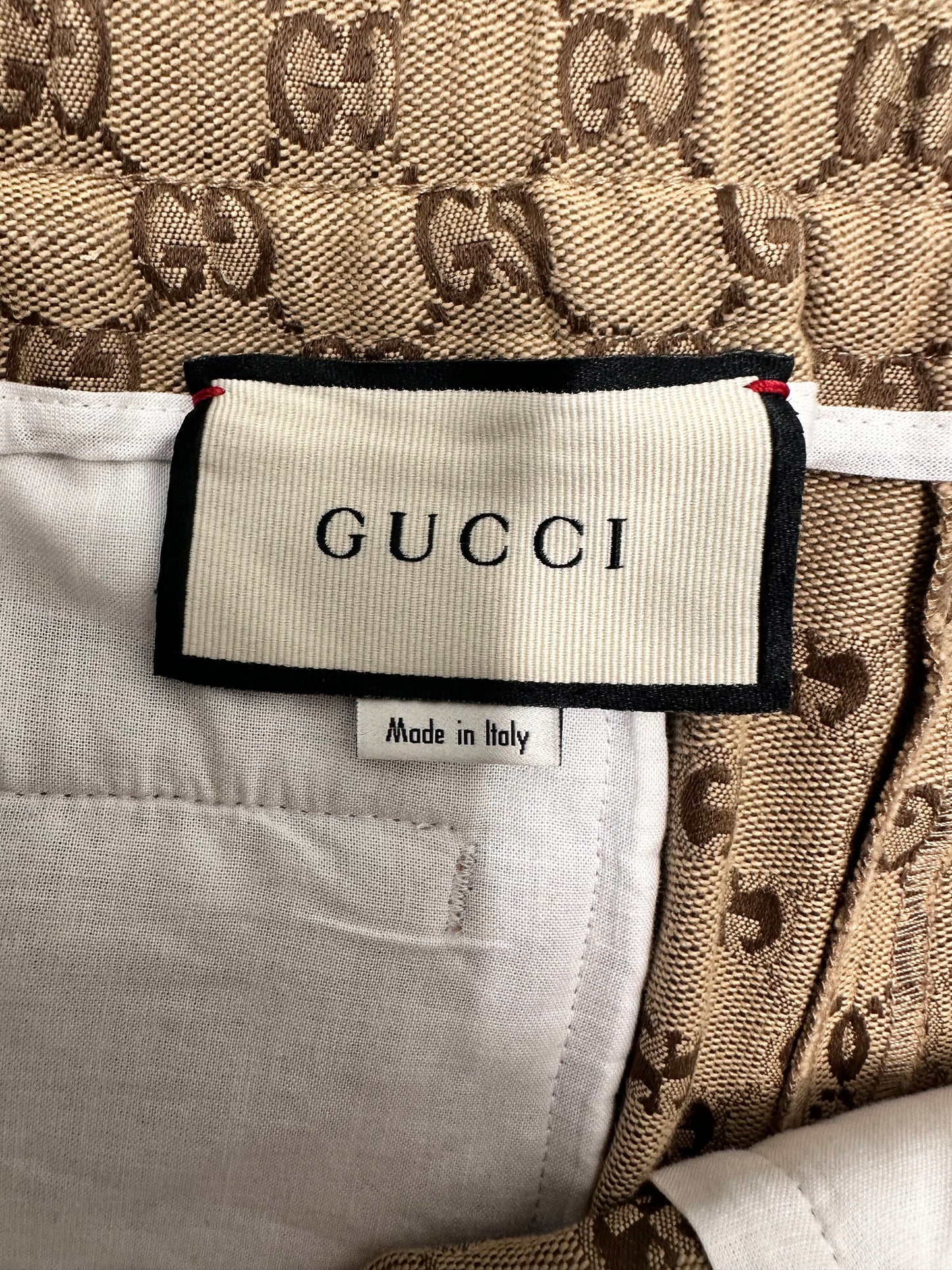 Gucci GG Monogram Cotton Canvas Pants