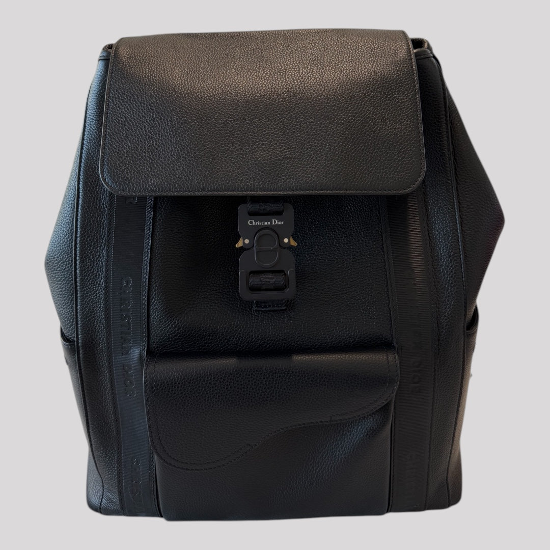 Dior Leather Saddle Backpack