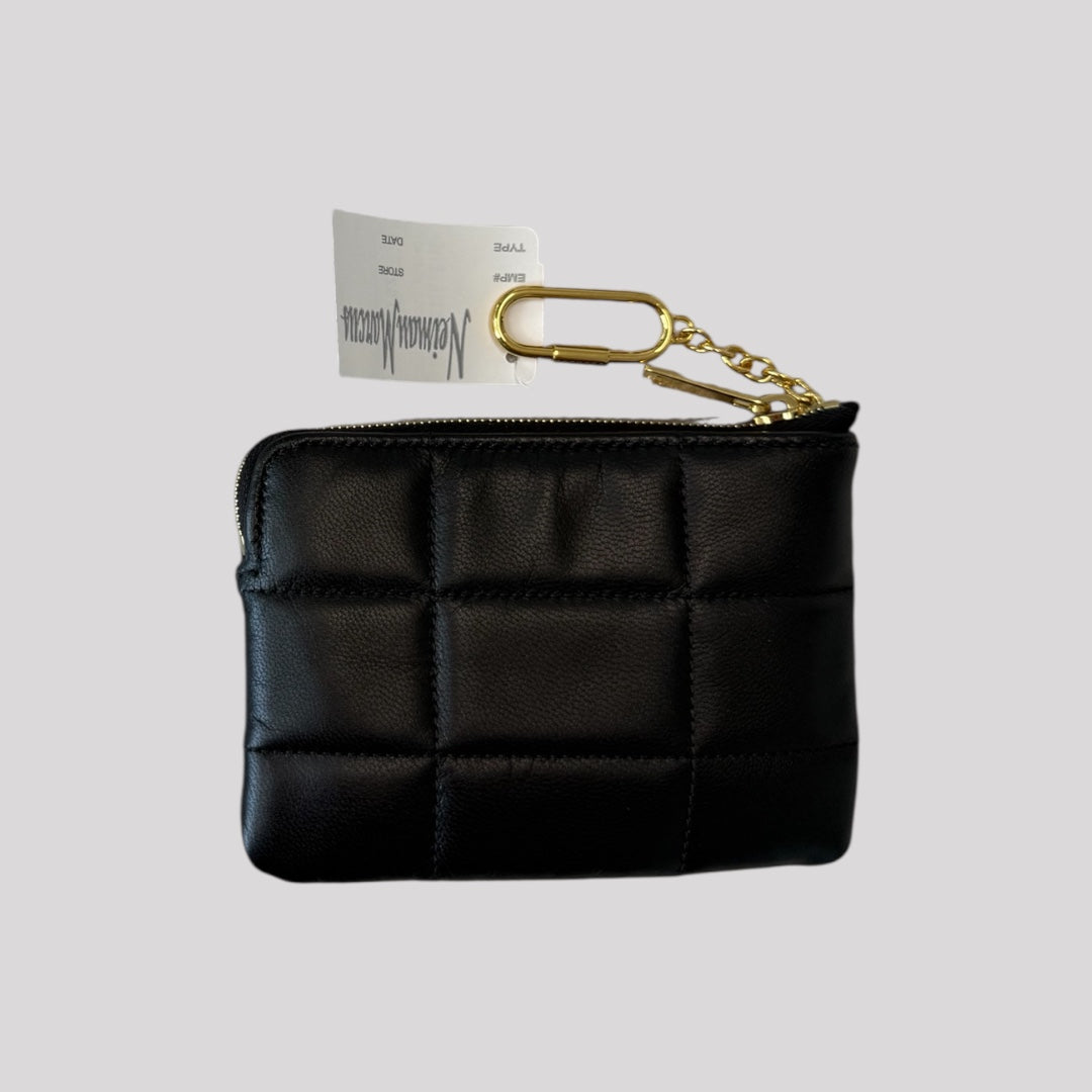 Celine Matelasse Monochrome Quilted Coin Card Pouch