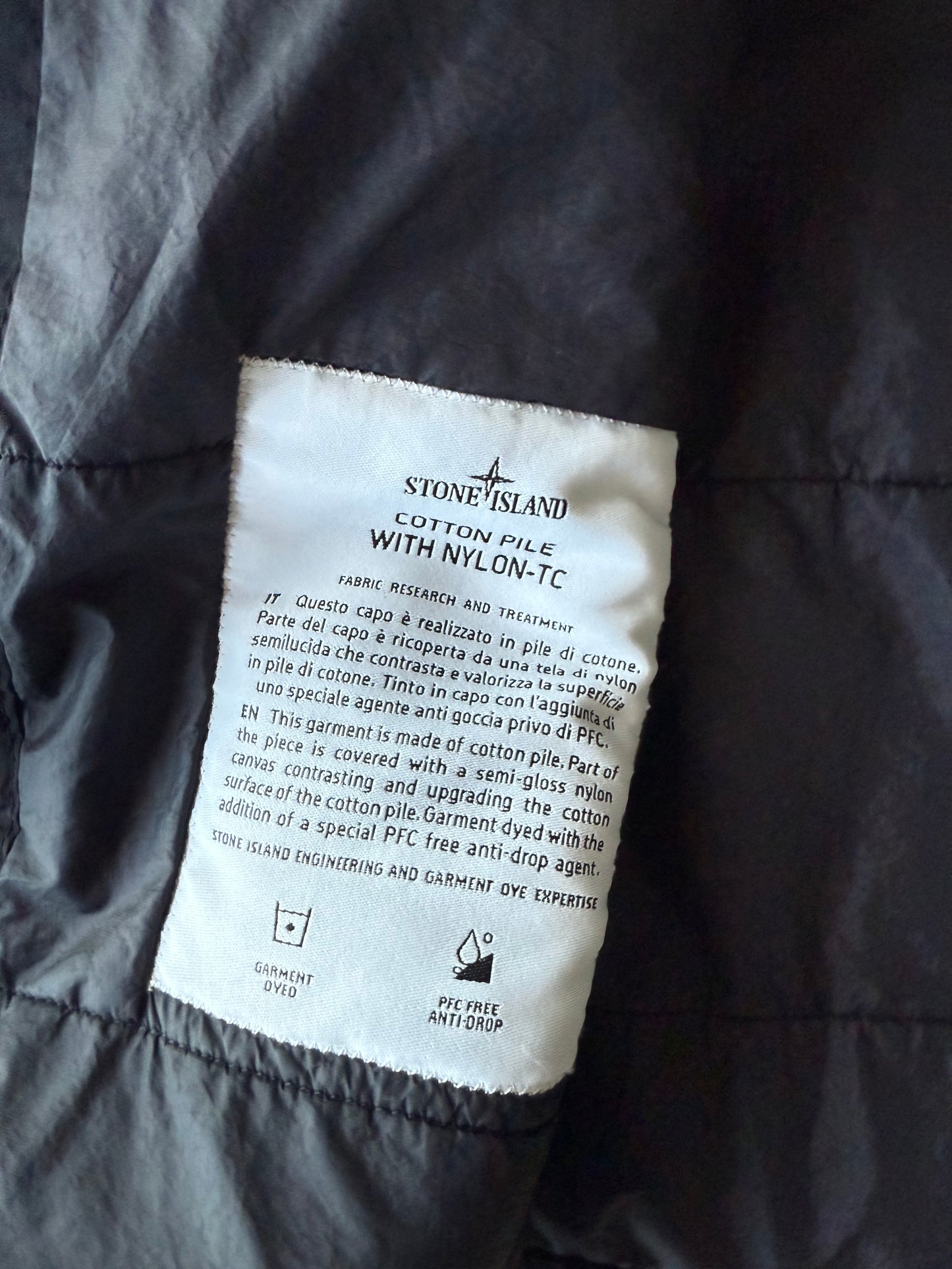 Stone Island Fleece Nylon Patch Zip Jacket