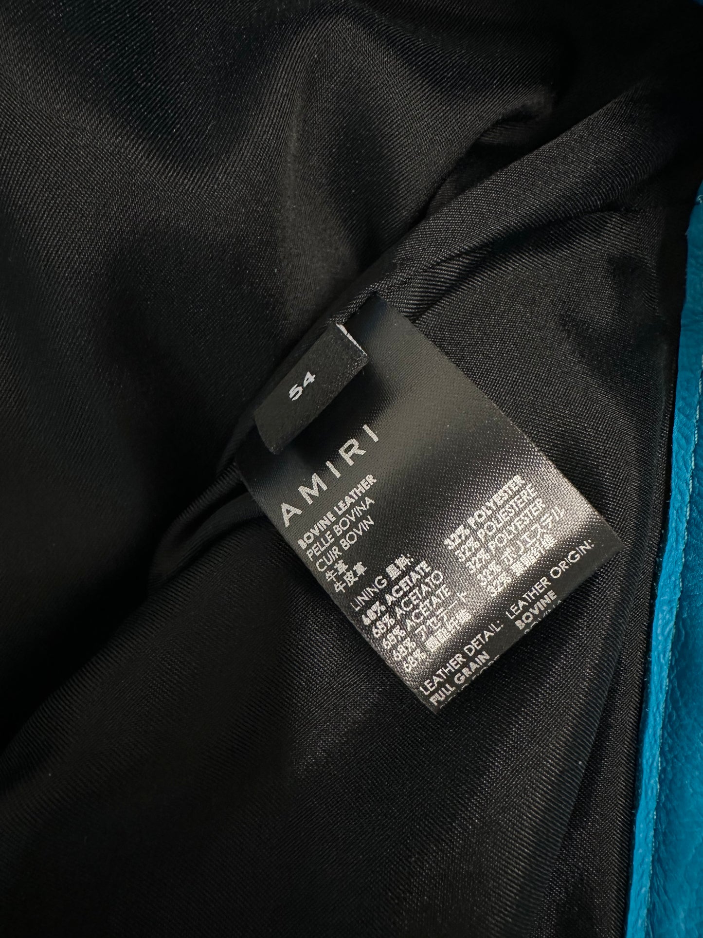 Amiri Leather Cargo Flare Pants