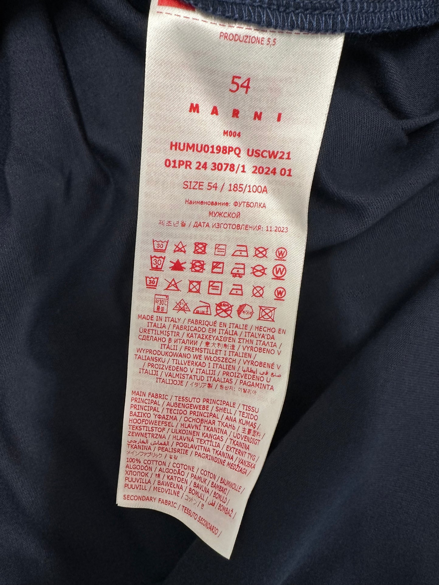 Marni Floral Logo Cotton T-Shirt