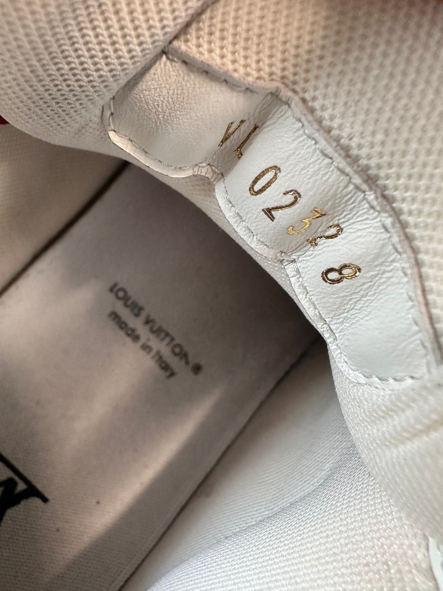 Louis Vuitton Calfskin Embossed Monogram LV Trainer
