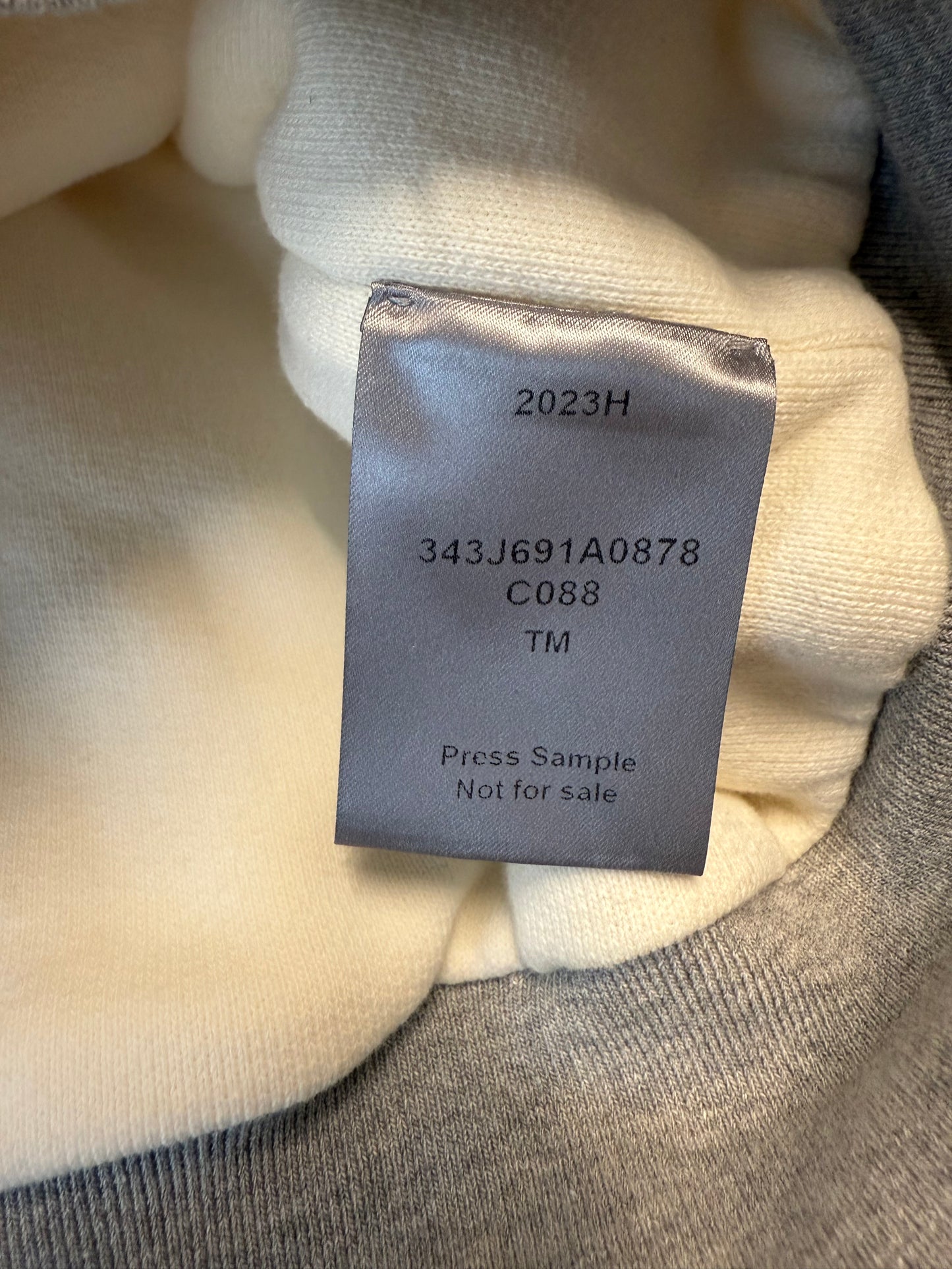 Dior Christian Dior Couture Distressed Hooded Lined Boxy Hoodie Sample