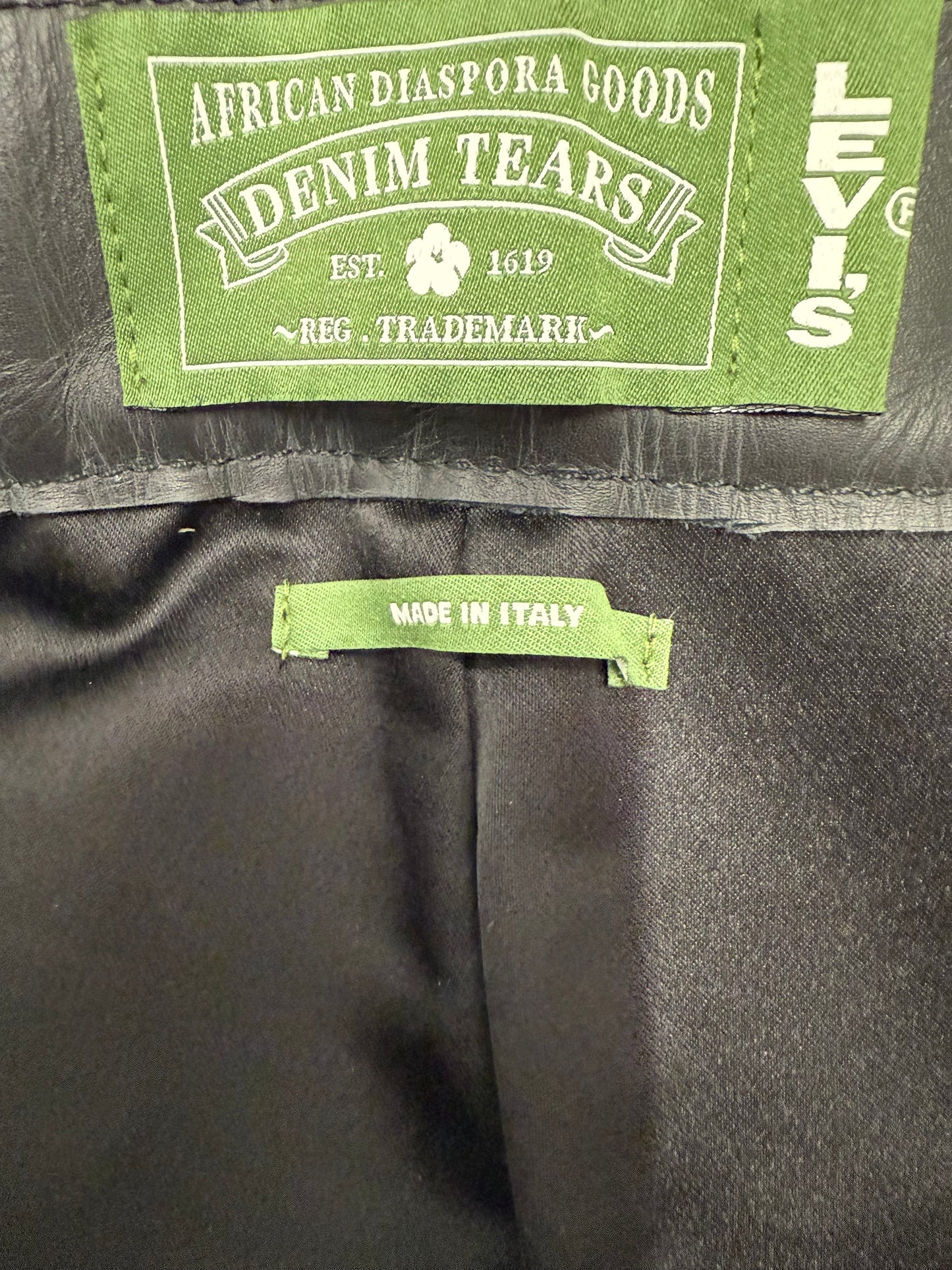 Denim Tears Levis Leather Wreath Pants