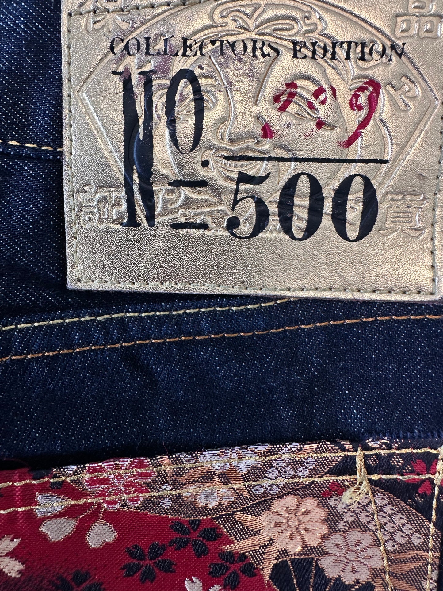 Evisu “Year of the Rat” Carrot-fit Selvedge Denim Jeans