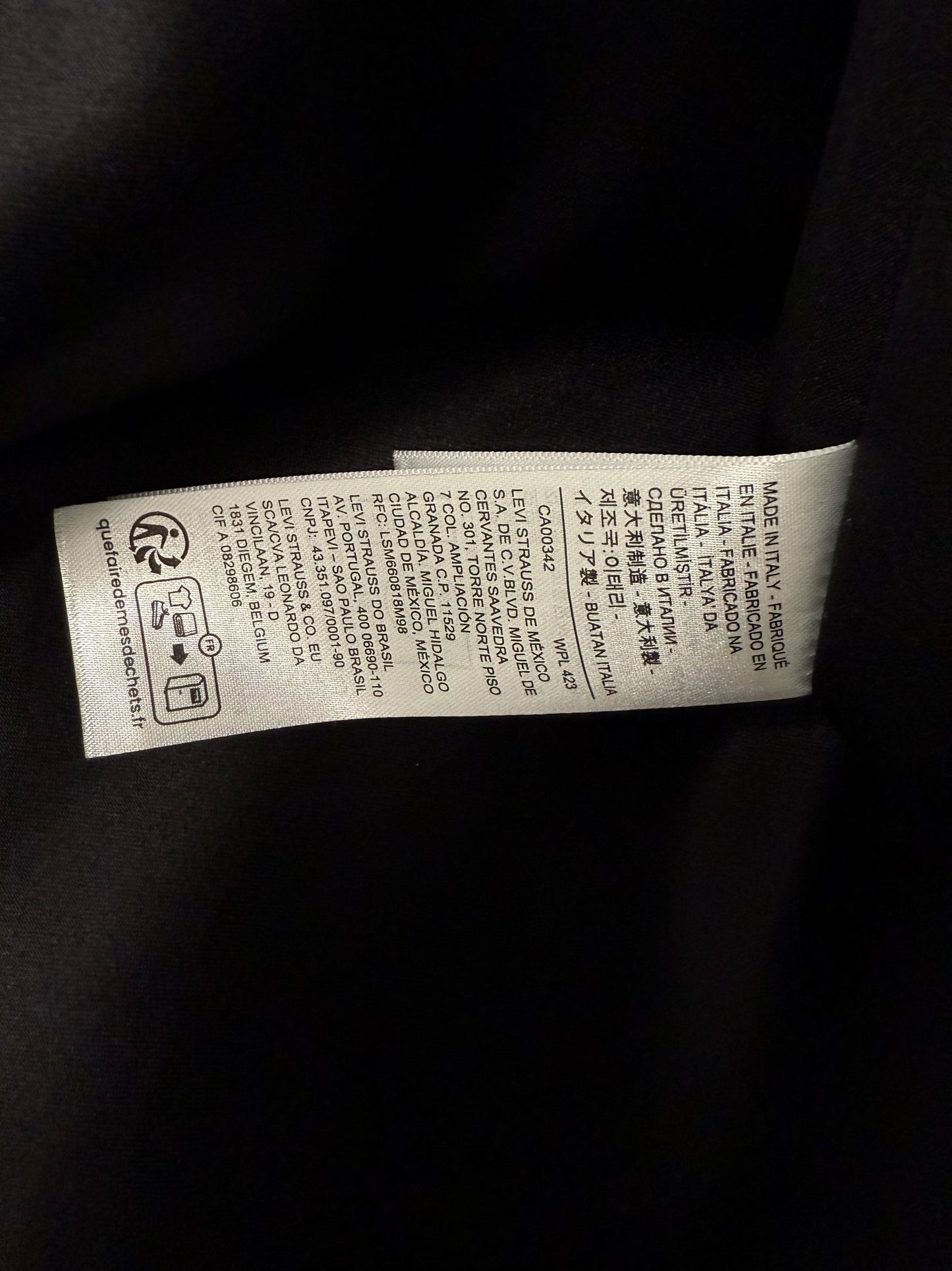Denim Tears Levis Leather Wreath Pants