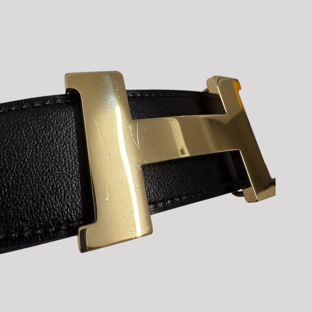 Hermes Constance belt buckle & Reversible leather strap 38 mm