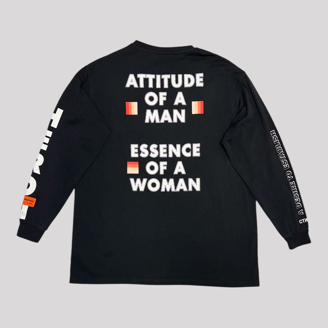 Heron Preston Flame Skeleton Long Sleeve Shirt