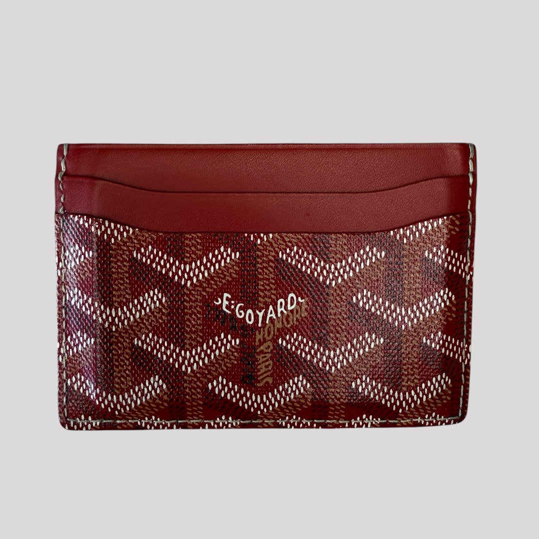Goyard Saint Sulpice Red Card Holder