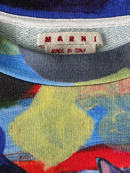 Marni Paint Crew Neck Sweatshirt