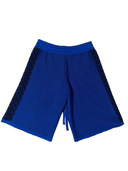 Versace Knit La Greca Pattern Shorts