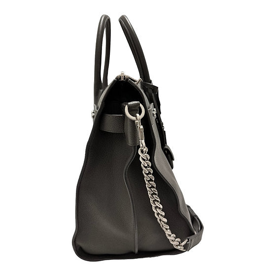 Saint Laurent Sac De Jour Souple Leather Duffle Bag