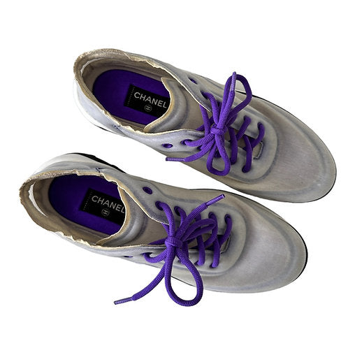 Chanel Interlocking CC Logo Sneakers