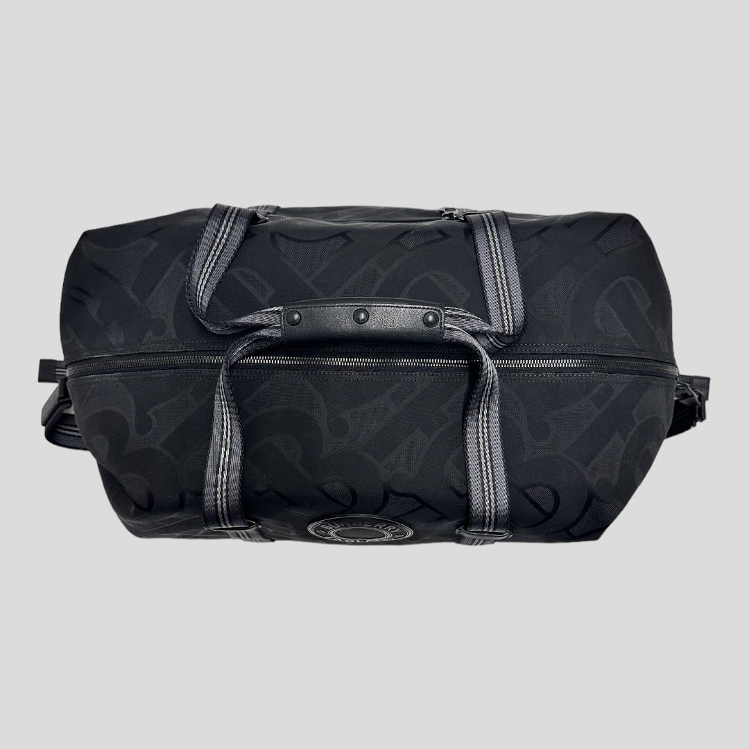 Burberry Monogram Print Holdall Duffle Bag
