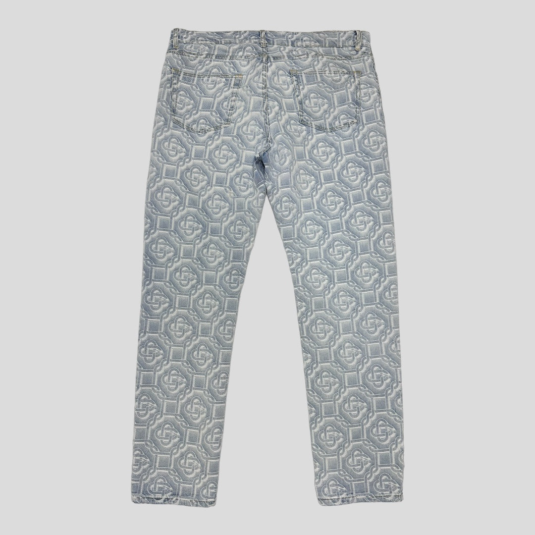 Casablanca Monogram Straight Leg Jeans