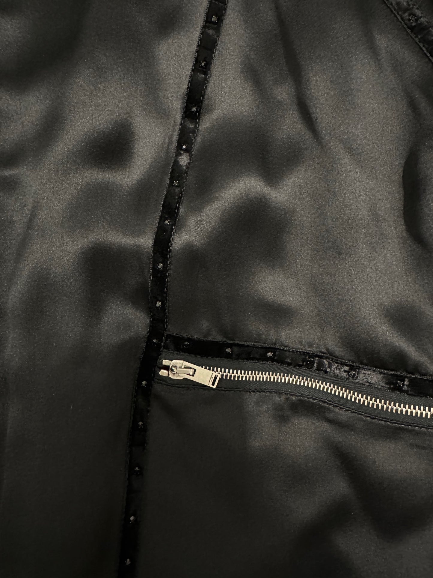 Saint Laurent Satin Teddy 80s Bomber Jacket
