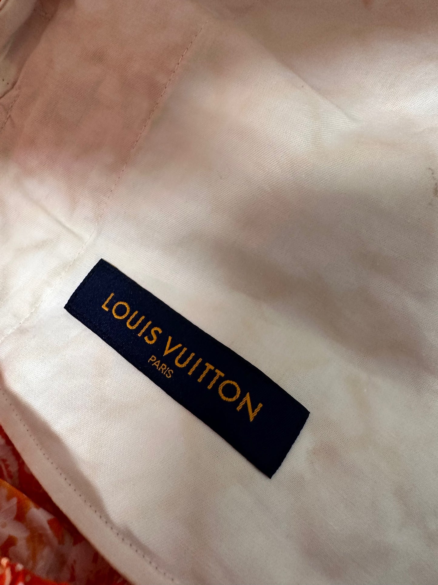 Louis Vuitton Red Monogram Bandana Shorts